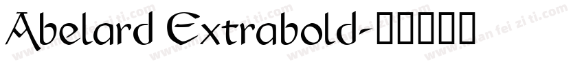 Abelard Extrabold字体转换